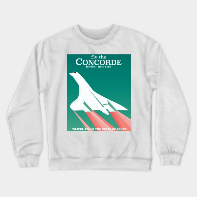 Fly the Concorde Crewneck Sweatshirt by nickemporium1